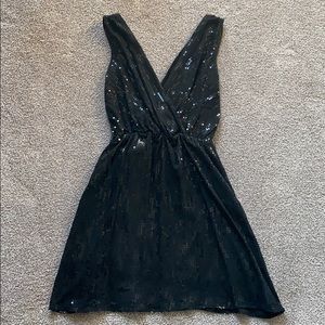 Black sequin dress